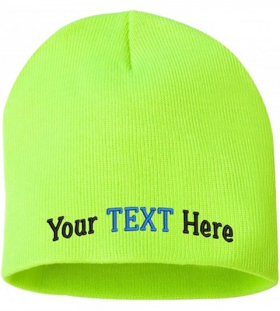 Skullies & Beanies Skull Knit Hat with Custom Embroidery Your Text Here or Logo Here One Size SP08 - C4180NHLOCR $17.48