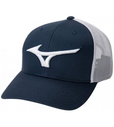 Baseball Caps Diamond Trucker Hat - Navy-white - C818T4CIYYI $22.68