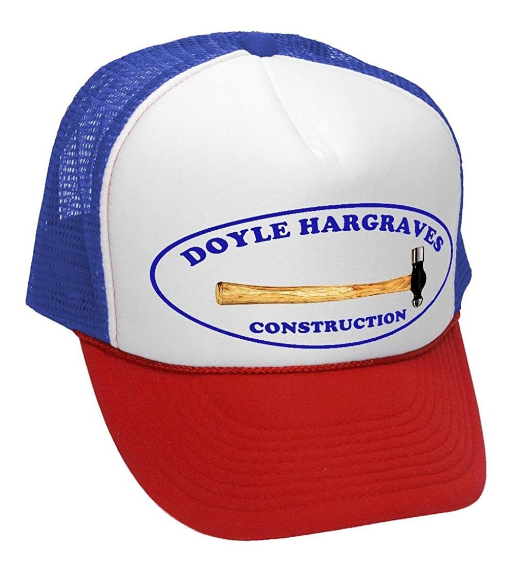 Baseball Caps Doyle HARGRAVES Construction - Sling Knife - Adult Trucker Cap Hat - Rwb - CN1827A6EZW $9.26