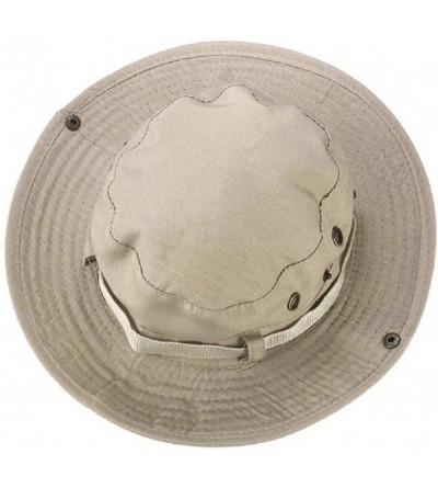 Cowboy Hats Fishing Sun Boonie Hat Waterproof Summer UV Protection Safari Cap Outdoor Hunting Hat - Beige - CA18TO5SZ0W $18.70