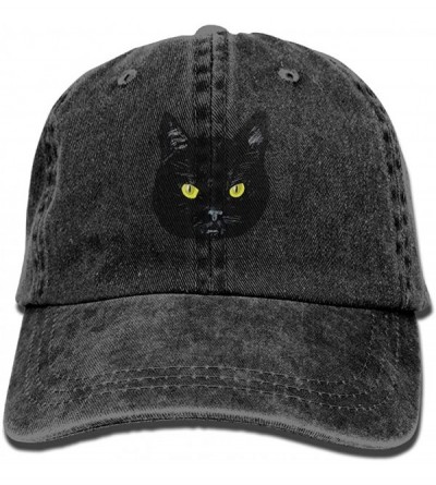 Cowboy Hats Black Cats are Not Alike Trend Printing Cowboy Hat Fashion Baseball Cap for Men and Women Black - Black - C118C3S...