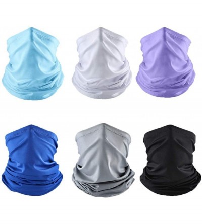 Balaclavas Seamless Face Mask Neck Gaiter Scarf Sun UV Protection Dust Wind Bandana Balaclava Headwear for Men Women - C4197T...