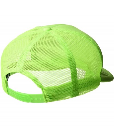 Baseball Caps Solid Color Neon Trucker Cap - Green - C91109SNGBZ $7.72