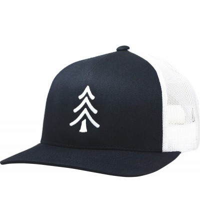 Baseball Caps Trucker Hat - Pine Tree - Navy/White - C7192E7UA3I $54.55