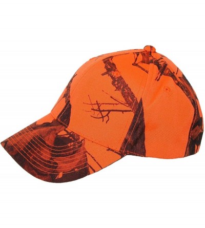 Baseball Caps Men's Mossy Oak Break Up Blaze Orange Baseball Hat - Break Up Blaze Orange - C411JQPYKHB $12.37