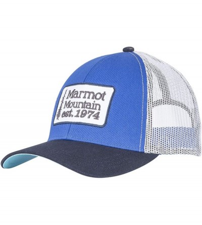 Baseball Caps Men's Retro Trucker Hat - True Blue - CH17WTATQCE $18.49