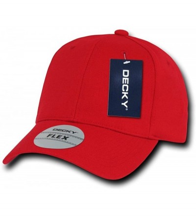 Baseball Caps Fitall Flex Baseball Cap - Red - CB1199QD9XD $18.39