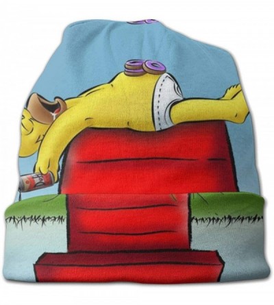 Skullies & Beanies Bart Simpson Knitted Children Fashion Hatsoft - Black2 - CG198C8ONHA $18.75