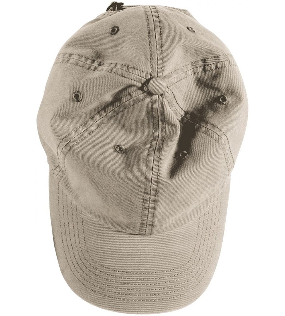 Baseball Caps Direct-Dyed Twill Cap (1912) - Stone - C011NRUIL5N $10.45