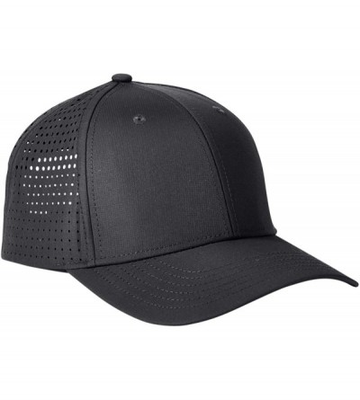 Baseball Caps Performance Perforated Cap - Black - C918DYKN2R2 $9.77