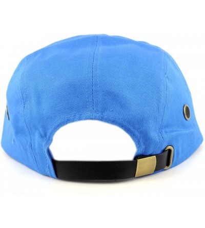 Baseball Caps Fashionable Solid Color Unisex Adjustable Strap Cadet Cap - Turquoise - CZ11MCBNHOX $10.15