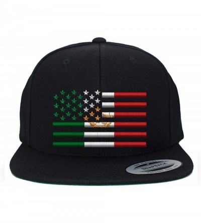 Baseball Caps USA Mexico Flag Combination Snapback Cap HAT - Black - CV1895LM95A $23.26