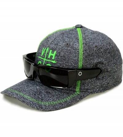 Cowboy Hats Stitch Adjustable Hat- Moisture Wicking Technology- Sunglasses Holder - Grey - C118X6KAAHI $22.94