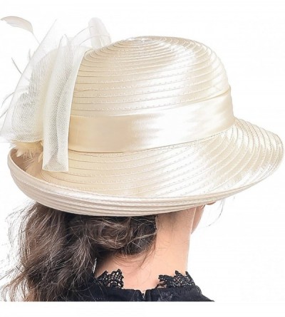 Bucket Hats Church Kentucky Derby Dress Hats for Women - S608-3d-ch - CJ17WZ9ZUD2 $23.52