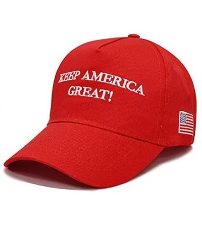 Baseball Caps Keep America Great Hat Donald Trump President 2020 Slogan with USA Flag Cap Adjustable Baseball Cap - C018QSHC2...