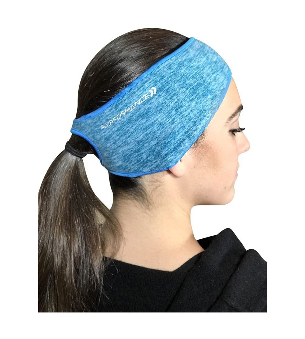 Cold Weather Headbands Women's Ponytail Headband - Moisture Wicking Ear Band - Womans Running Earwarmer Headwear Winter Gear ...