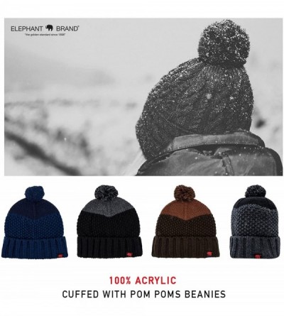 Skullies & Beanies Beanie - Cold Weather Beanie- Fashion Beanie One Size Stretchy Fit Acrylic- Cozy Beanies - CI182GSUIZ8 $7.52