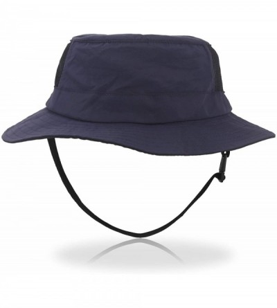 Sun Hats Outdoor Sun Hat Quick-Dry Breathable Mesh Hat Camping Cap - Summer Dark Blue - CG18W664ICS $17.60