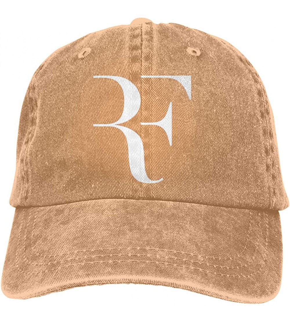 Baseball Caps Baseball Caps Roger Federer Adjustable Pigment Dyed Dad Hat Snapback Unisex - Natural - CE1949URSKI $26.44