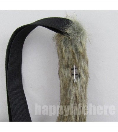Headbands Long Fur Cat Ears and Cat Tail Set Halloween Party Kitty Cosplay Costume Kits (Brown mixed Gray) - C812GZVFC9D $17.02