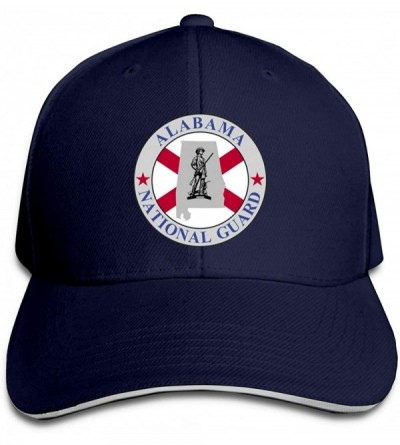 Baseball Caps Alabama National Guard Adjustable Hat Baseball Cap Sandwich Cap - Navy - CW18TRSYLR9 $14.86