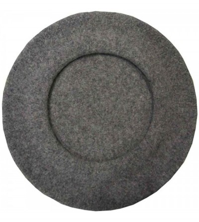 Berets Traditional French Wool Beret - Grey Mix - C5117N5ITJ1 $18.34