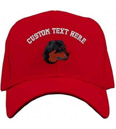 Baseball Caps Embroidered Rottweiler Adjustable Structured Baseball - C118H5MYGNL $16.35