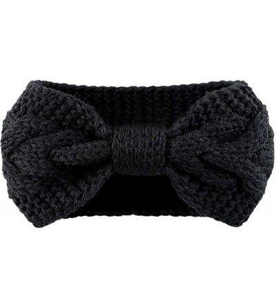 Cold Weather Headbands Crochet Turban Headband for Women Warm Bulky Crocheted Headwrap - Zc 4 Pack Crochet Knot C - C91934Q0L...