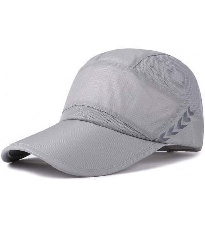 Baseball Caps Quick Dry of Baseball Cap Unstructured Sport Hats for Unisex 2 Ounces - Light Grey - C312HH896JZ $14.30