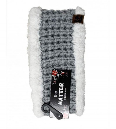 Skullies & Beanies Winter Beanie Headwrap Hat Cap Fashion Stretch Knit Fuzzy Polar Fleece Lined Ear Warmer Headband - Grey - ...