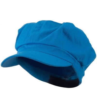 Newsboy Caps Cotton Elastic Newsboy Cap-Turquoise W15S51F - C711E8TUIAR $10.93