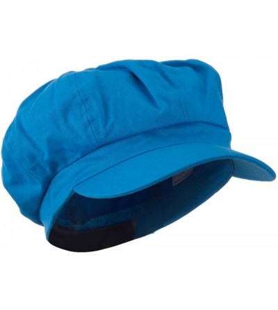 Newsboy Caps Cotton Elastic Newsboy Cap-Turquoise W15S51F - C711E8TUIAR $10.93