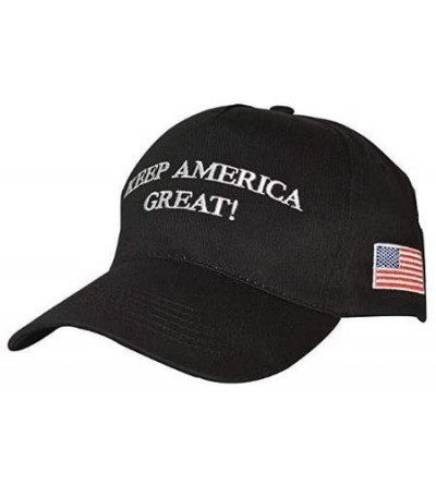 Baseball Caps Make America Great Again Hat [3 Pack]- Donald Trump USA MAGA Cap Adjustable Baseball Hat - Keep Black - C218R6W...