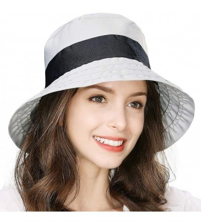 Bucket Hats Womens Floppy SPU 50 Outdoor Bucket Sun Hat Packable Chin Cord Fishing Travel Cap Summer Beach 55-57CM - CM18SXWY...