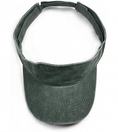 Baseball Caps Sports Sun Visor Hats Twill Cotton Ball Caps for Men Women Adults Kids - 1 Army Green - C218YESOG67 $11.03