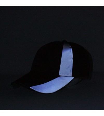 Baseball Caps Reflective High Visibility Piping Neon Polyester Twill Low Profile Baseball Cap - Navy/Ref.gray - CQ189YUQR5K $...