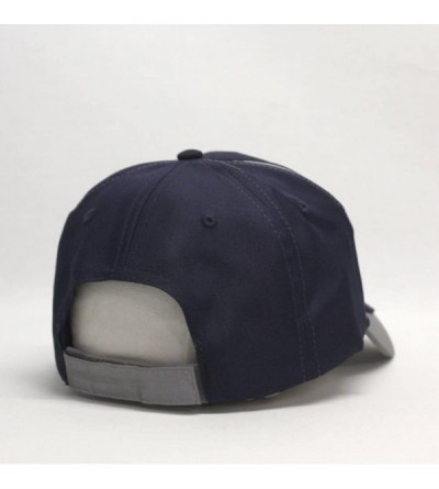 Baseball Caps Reflective High Visibility Piping Neon Polyester Twill Low Profile Baseball Cap - Navy/Ref.gray - CQ189YUQR5K $...