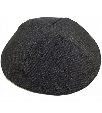 Skullies & Beanies 4 parts black Terylene kippah kipah yarmulka yarmulke - CW12K9T7YHF $10.16
