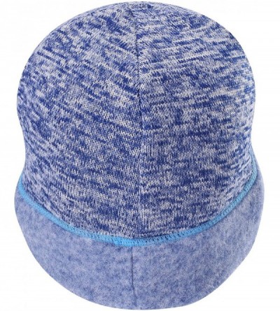 Balaclavas Balaclava Full Face Ski Mask Tactical Balaclava Hood Winter Hats Gear - Knitting Fleece-heather Blue - CO18L8ELYZ4...