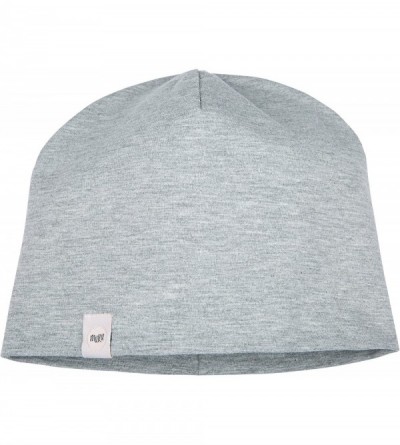 Skullies & Beanies Beanie Hat Soft Cotton Double Layer Cap Perfect for Spring Summer and Autumn - Light Grey - C917Z5GWY0I $1...