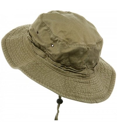 Sun Hats Extra Big Size Fishing Hats - Khaki - CI11M5DF8GD $31.31