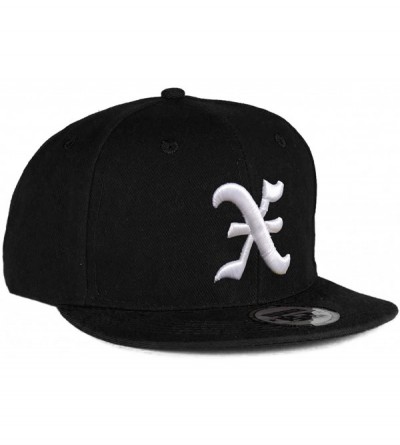 Baseball Caps Snapback Hat Raised 3D Embroidery Letter Baseball Cap Hiphop Headwear - X - CK11WND4D61 $11.51