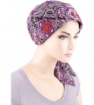 Skullies & Beanies Chemo Fashion Scarf Easy Tie Padded Cotton Lined Turban Hat Headwear for Cancer - CE12I8Y7TMX $21.61