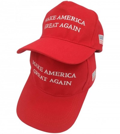 Baseball Caps Unisex Make America Great Again Hat- USA MAGA Cap Adjustable Baseball Hats - 2 Pack Red - CX18W6Z7X53 $9.51