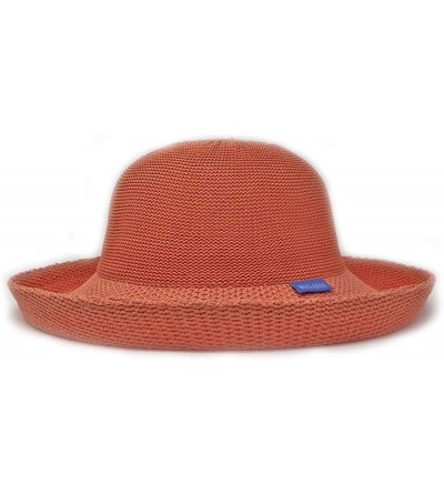 Sun Hats Women's Petite Victoria Sun Hat - Ultra-Lightweight- Broad Brim- Petite Style- Designed in Australia - Coral - CO12N...