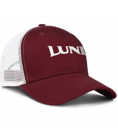 Baseball Caps Stylish Mens Trucker Hat Lund-Logo- Baseball Caps for Women Crazy Cotton Adjustable Unisex Mesh Ball Cap - CP18...