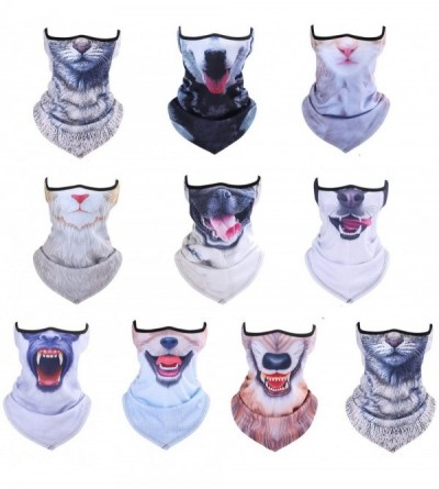Balaclavas Unisex 3D Prints Animal Pattern Half Face Mask Neck Gaiter Warmer Scarf for Outdoor Sports - A05 - CL186RC6ZKT $12.05