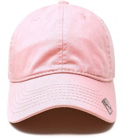 Baseball Caps Baseball Cap Dad Hat for Men and Women Cotton Low Profile Adjustable Polo Curved Brim - Light Pink - CB183980RI...