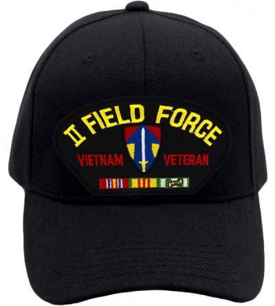 Baseball Caps II (2nd) Field Force - Vietnam War Veteran Hat/Ballcap Adjustable One Size Fits Most - Black - CZ1888QY4IE $20.26
