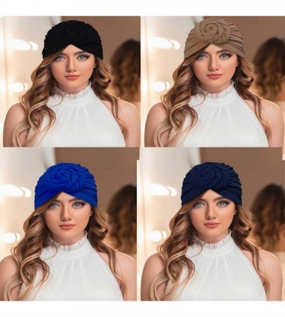 Skullies & Beanies Women Pre-Tied Bonnet Turban for Women Printed Turban African Pattern Knot Headwrap Beanie - CJ192UWYRW7 $...